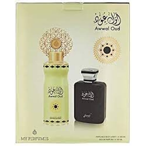 Sarah's Awwal Oud Perfume Gift Set For Women Edp 100ml + Deo 200ml Set
