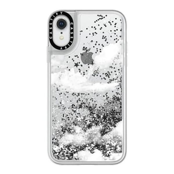 Casetify Glitter Case iPhone XR Clouds Silver Casetify Glitter Case iPhone XR Clouds Silver