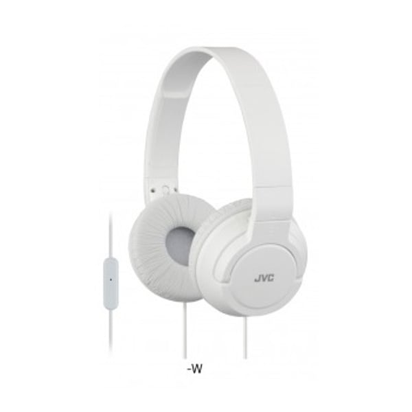 JVC Lightweight Wired Headphone White HASR185W