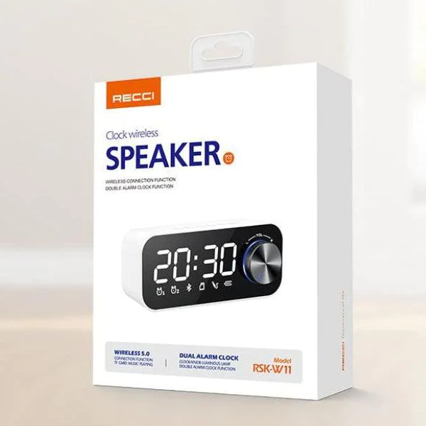 Recci Clock Bluetooth Speaker RSK-W11 Recci Clock Bluetooth Speaker RSK-W11