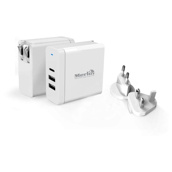 Merlin Type C Travel Charger - White
