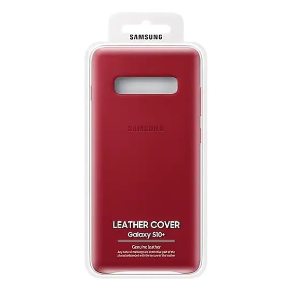 Samsung Leather Case Red For Galaxy S10 Plus Samsung Leather Case Red For Galaxy S10 Plus