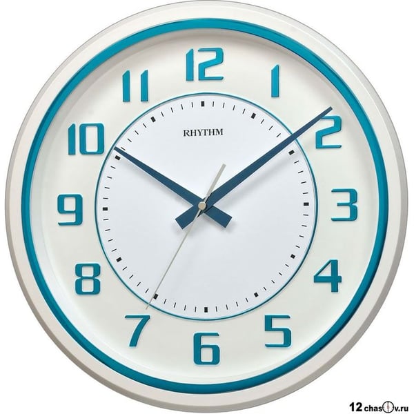 Buy Rhythm Wall Clock CMG508BR04,3D Numerals With Silent Silky Move