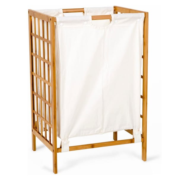Buy HoneyCanDo Bamboo Grid Frame Hamper (66 x 43 x 33.5 cm, Brown) Online in UAE Sharaf DG