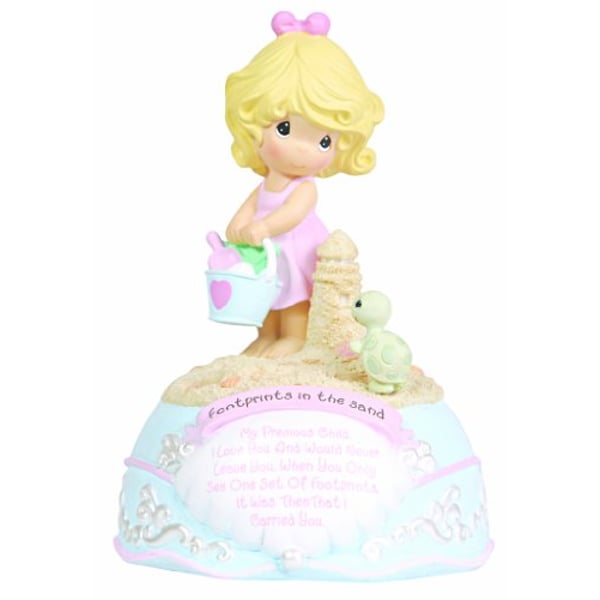 Precious Moments Footprints In The Sand Musical, Girl Precious Moments Footprints In The Sand Musical, Girl