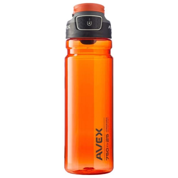 Avex Plastic Freeflow 25 (750 Ml) Water Bottle, Orange