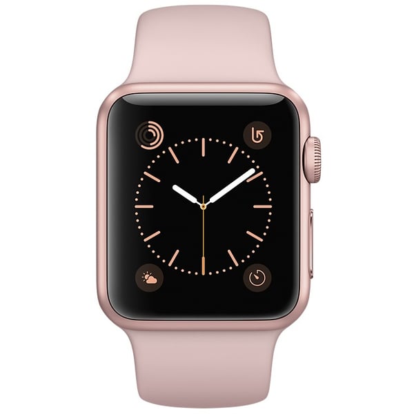 Buy Apple Watch Series 2 38mm Rose Gold Aluminium Case With Pink Sand Sport Band Online In Uae Sharaf Dg