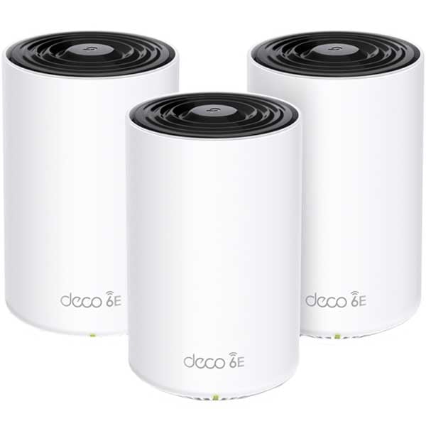 TPLink DECOXE75 WiFi Mesh System Pack of 3Pcs TPLink DECOXE75 WiFi Mesh System Pack of 3Pcs