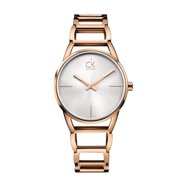 Calvin Klein Stately Rose Gold Stainless Steel Women Watch - K3G236-26