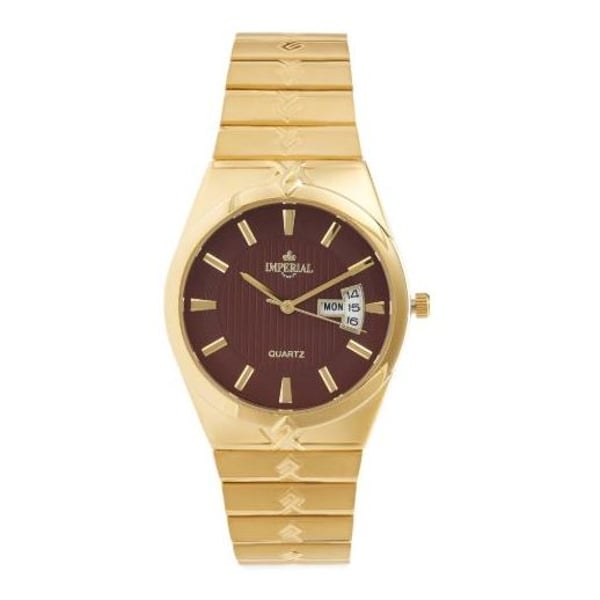 IMPERIAL Gold Metal Analog Watch For Men IMP.GS1502M1966