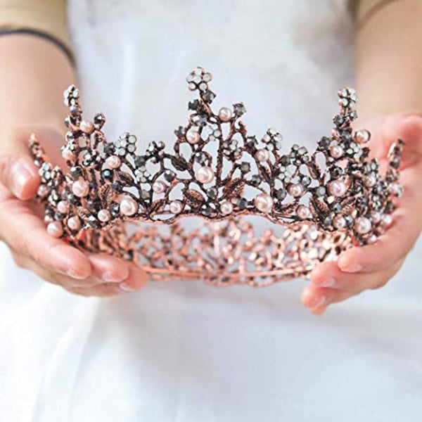 Buy Catery Baroque Flower Tiaras And Crowns Crystal Bride Wedding