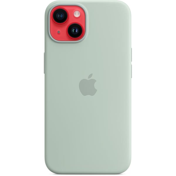 Apple iPhone 14 Silicone Case Succulent with MagSafe