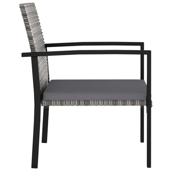 Vidaxl Garden Dining Chairs 4 Pcs Poly Rattan Grey Vidaxl Garden Dining Chairs 4 Pcs Poly Rattan Grey
