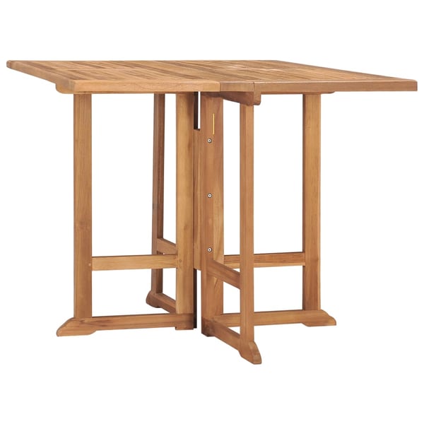 vidaXL Folding Garden Dining Table 90x90x75 cm Solid Teak Wood vidaXL Folding Garden Dining Table 90x90x75 cm Solid Teak Wood
