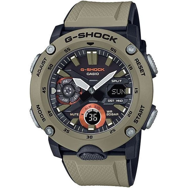 Casio G-Shock Brown Resin Men Watch GA-2000-5A Casio G-Shock Brown Resin Men Watch GA-2000-5A