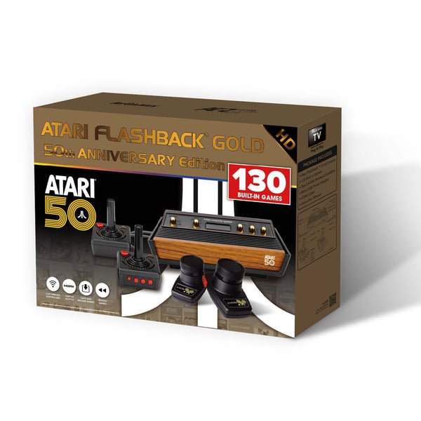 Atari Flashback Gold Console with 130 Built-In Games- 50th Anniversary Edition Atari Flashback Gold Console with 130 Built-In Games- 50th Anniversary Edition
