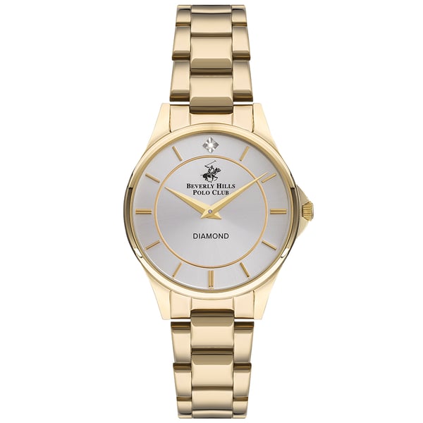 BEVERLY HILLS POLO CLUB Women's Analog Silver Sunray Dial Watch - BP3241X.130 BEVERLY HILLS POLO CLUB Women's Analog Silver Sunray Dial Watch - BP3241X.130
