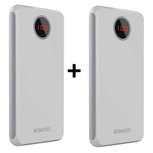 Romoss Slim Power Bank 10000mAh Bundle 2Pcs Romoss Slim Power Bank 10000mAh Bundle 2Pcs