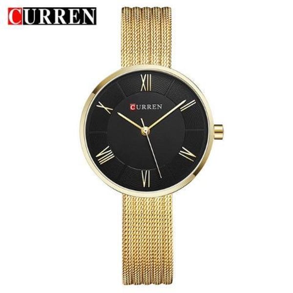 Curren CRN9020-GLD/BLK- Stainless Steel Luxury Fashion Womens Wristwatch Curren CRN9020-GLD/BLK- Stainless Steel Luxury Fashion Womens Wristwatch