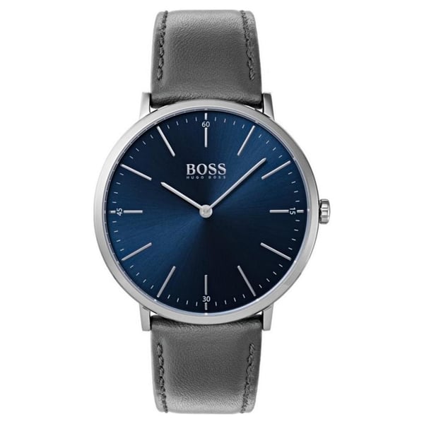 Hugo Boss Horizon Watch For Men with Grey Leather Strap