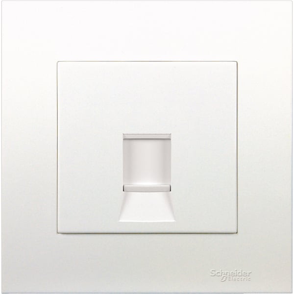 Schneider Electric Vivace - 1 Gang Keystone Wallplate With Shutter Without Ketstone Jack Rj-45 Aluminium Silver Kb31rjk_as Schneider Electric Vivace - 1 Gang Keystone Wallplate With Shutter Without Ketstone Jack Rj-45 Aluminium Silver Kb31rjk_as