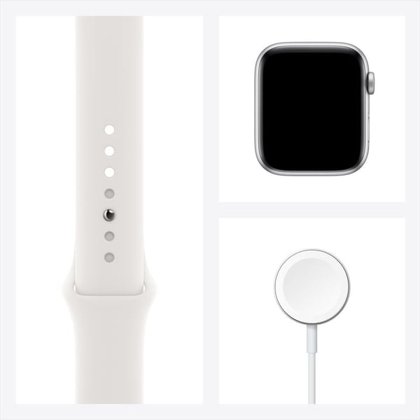 Apple Watch SE GPS 40mm Silver Aluminum Case with White Sport Band Apple Watch SE GPS 40mm Silver Aluminum Case with White Sport Band