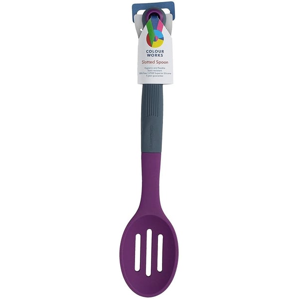 Colourworks Brights Headed Slotted Spoon