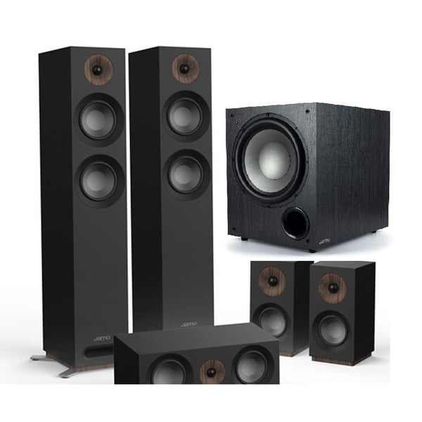 Jamo S807 HCS 5.0 Home Theatre Speaker Package with Jamo C912 Subwoofer Black