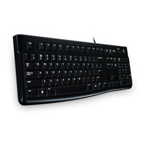 Logitech K120 USB Keyboard AR Black