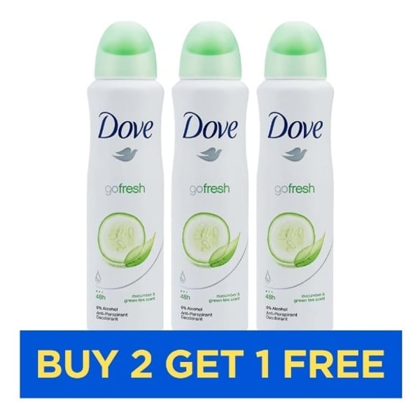 Dove Go Fresh Green Women 150ml - Buy 2 Get 1 Free
