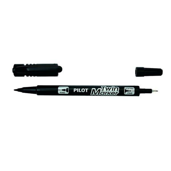 Pilot Twin Marker Pen Black Pilot Twin Marker Pen Black