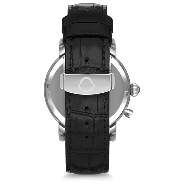 Omax Masterpiece Collection Black Leather Analog Watch For Men MG32P62I Omax Masterpiece Collection Black Leather Analog Watch For Men MG32P62I