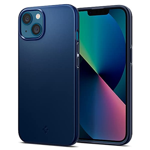 Spigen Thin Fit Designed For Iphone 13 Mini Case Cover - Navy Blue