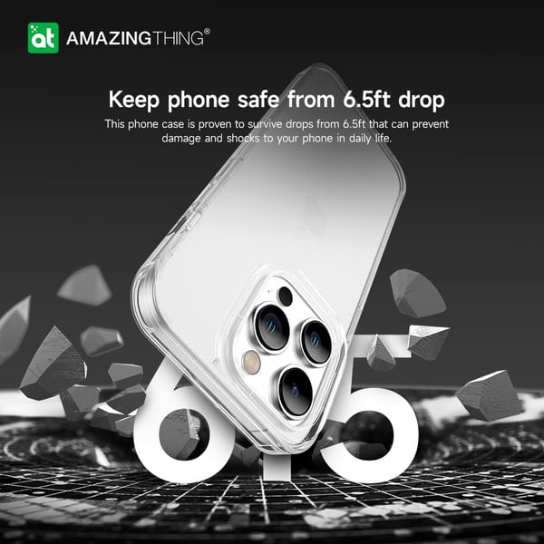 Amazing Thing MINIMAL Drop Proof designed for iPhone 14 Pro MAX case cover - Clear Amazing Thing MINIMAL Drop Proof designed for iPhone 14 Pro MAX case cover - Clear