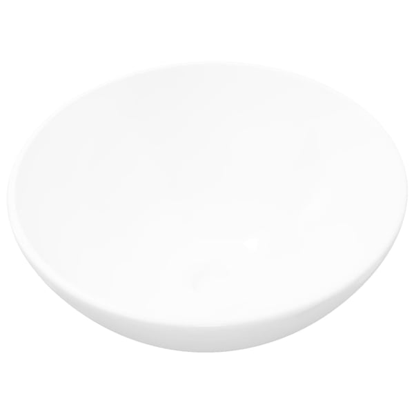 vidaXL Ceramic Bathroom Sink Basin White Round vidaXL Ceramic Bathroom Sink Basin White Round