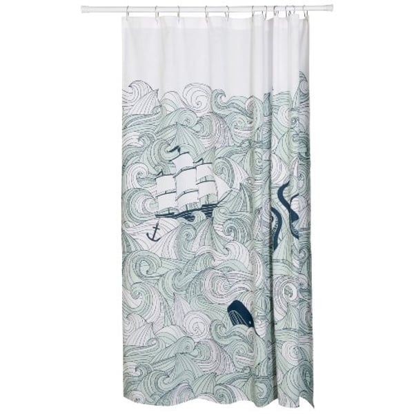 Now Designs Danica Studio Cotton Shower Curtain, Odyssey Print