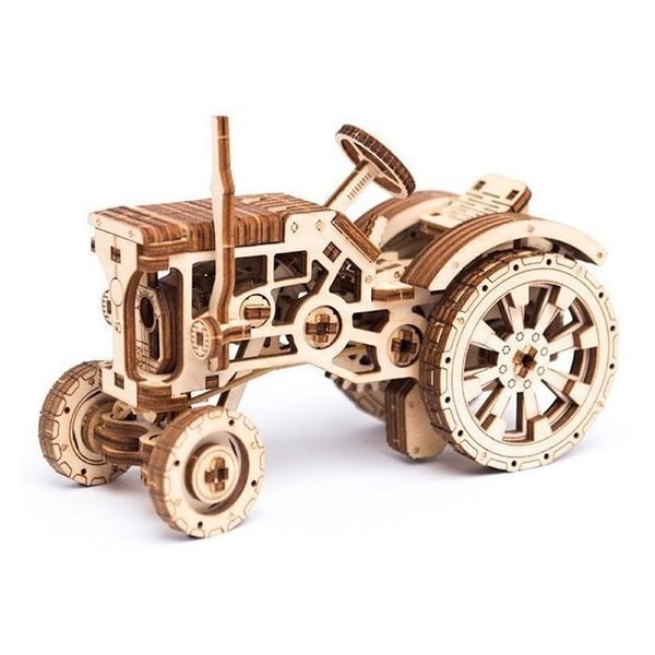 Wooden City 3D Wooden Tractor Model