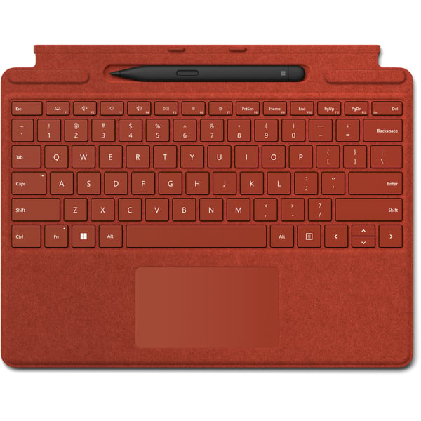 Microsoft Surface Pro Signature Keyboard With Slim Pen For Surface Pro X & Surface Pro 8 Red