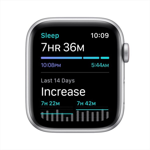 Buy Apple Watch SE GPS+Cellular 44mm Silver Aluminum Case with White Sport Band Online in UAE 