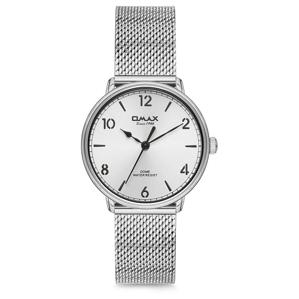 Omax Dome Series Silver Mesh Analog Watch For Women DC004P36I Omax Dome Series Silver Mesh Analog Watch For Women DC004P36I