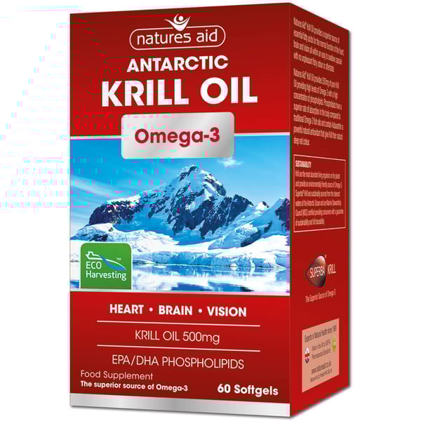 Buy Natures Aid 500 Mg Krill Oil, 60 Softgel Online in UAE Sharaf DG