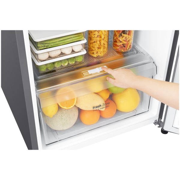 LG Top Mount Refrigerator 333 Litres GNB402SQCB, Multi Air Flow, Pull-out Tray, Big Size Veggie Box LG Top Mount Refrigerator 333 Litres GNB402SQCB, Multi Air Flow, Pull-out Tray, Big Size Veggie Box