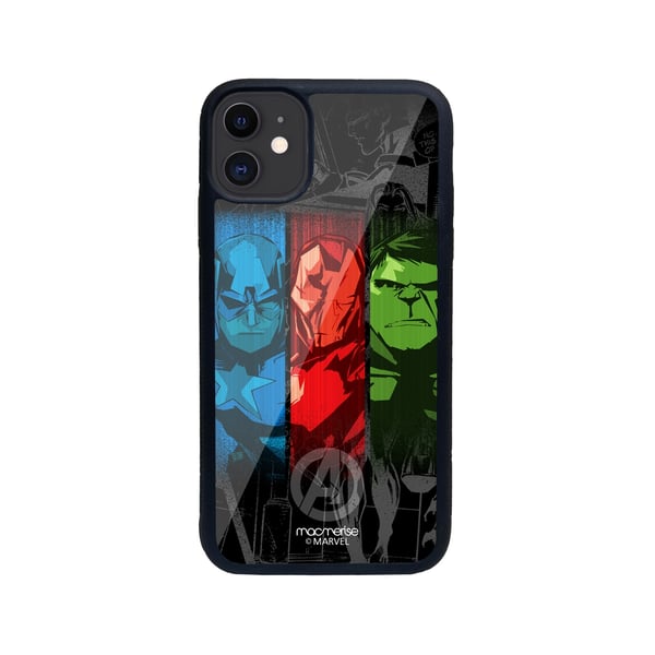 Avengers Sketch - Glass Case for iPhone 11 Avengers Sketch - Glass Case for iPhone 11