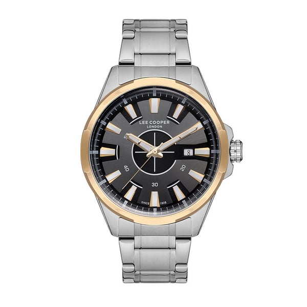 Lee Cooper, LC07178.250, Mens Analog Watch, Charcoal Grey Dial Stainless Steel Strap Lee Cooper, LC07178.250, Mens Analog Watch, Charcoal Grey Dial Stainless Steel Strap