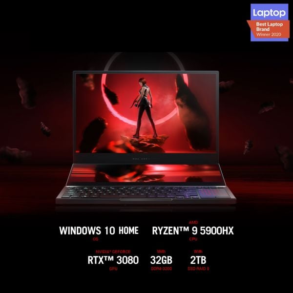 Asus ROG GX551QS-HF066T Gaming Laptop - Ryzen 9 3.3GHz 32GB 2TB 16GB Win10 15.6inch FHD Black
