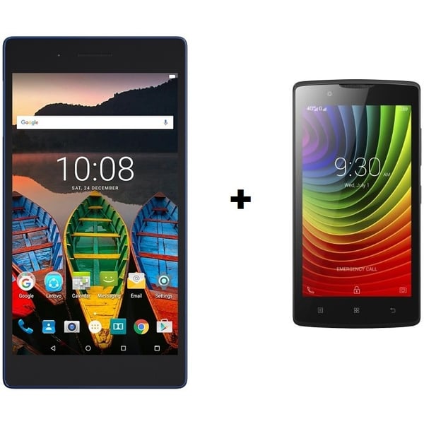 Lenovo Tab3 7 Essential TB3710I Tablet - Android WiFi+3G 16GB 1GB 7inch Black + A2010 4G LTE Dual Sim Smartphone 8GB Lenovo Tab3 7 Essential TB3710I Tablet - Android WiFi+3G 16GB 1GB 7inch Black + A2010 4G LTE Dual Sim Smartphone 8GB