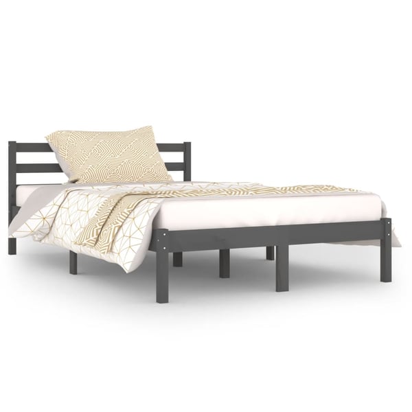 vidaXL Day Bed Solid Wood Pine 120x200 cm Small Double Grey vidaXL Day Bed Solid Wood Pine 120x200 cm Small Double Grey