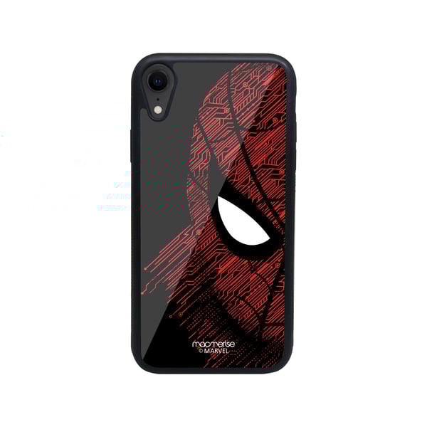 Sketch Out Spiderman - Glass Case for iPhone XR Sketch Out Spiderman - Glass Case for iPhone XR
