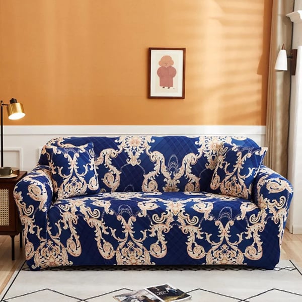 DEALS FOR LESS - 1 Seater Sofa Cover, Stretchable Couch Slipcover, Arm chair cover, furniture protector from Pets, Dogs, Cats, Kids mess for living room, Bedroom, Bohemia Design.