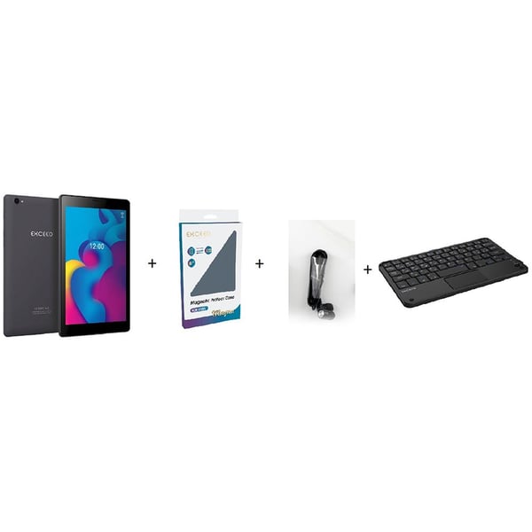 Exceed EX8S1BL-KIT Tablet - WiFi+4G 32GB 3GB 8inch Black + Cover + Headset + Keyboard Exceed EX8S1BL-KIT Tablet - WiFi+4G 32GB 3GB 8inch Black + Cover + Headset + Keyboard